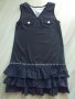 ZARA нова ефектна рокля/сукман в черно, снимка 1 - Детски рокли и поли - 20148819