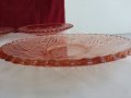   стъклени чинии цветно розово стъкло , снимка 9
