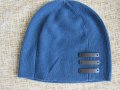Синя мъжка машинно плетена шапка, 100% кашмир, Монголия, снимка 5