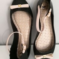 Черни балеринки ZAXY с декоративен детайл- панделка, снимка 7 - Дамски ежедневни обувки - 25979730