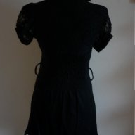 Черна рокля памук и дантела , снимка 8 - Рокли - 17063517