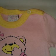 Бебешко боди за момиче 100% памук , бледо розово, дълъг ръкав, снимка 3 - Бодита за бебе - 9541011