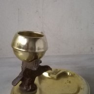 фигуративен пепелни със свещник, снимка 2 - Антикварни и старинни предмети - 17547419