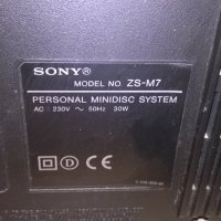 sony zs-m7 minidisc/cd/tuner/amplifier/aux-внос швеицария, снимка 14 - Ресийвъри, усилватели, смесителни пултове - 22890408