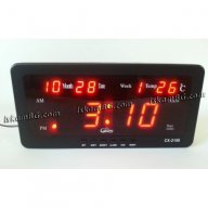 Настолен часовник с термометър + календар - код 2158, снимка 2 - Други - 13584098