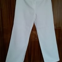 Нов бял панталон + подарък перлена гривна, снимка 2 - Панталони - 25179546