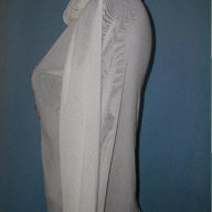 Мрежеста декорирана блузка с открити рамене / M - 3XL / универсален размер, снимка 3 - Туники - 14700948