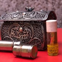 Ампула с розово масло в сребърна филигранна кутийка , снимка 4 - Антикварни и старинни предмети - 24222948