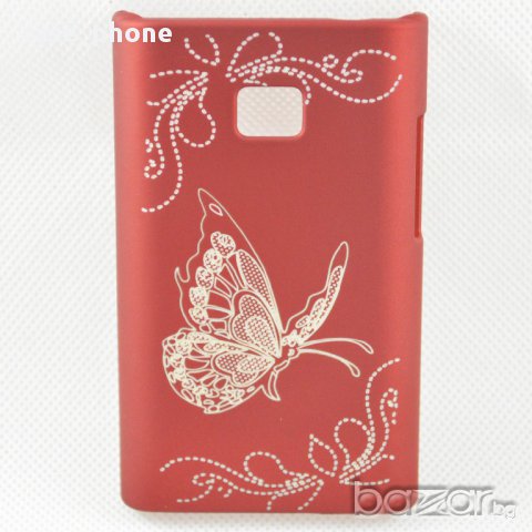 Нов Твърд кейс с пеперуди за LG Optimus L3 E400 - керемидено червен,бял,лилав, снимка 7 - Калъфи, кейсове - 11007950