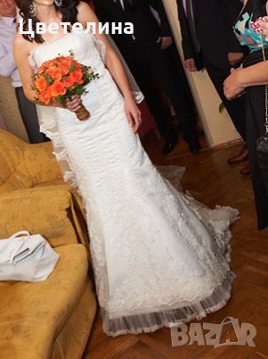 Красива булченска рокля, снимка 5 - Сватбени рокли - 12560455