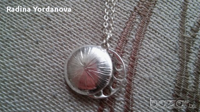  Чисто нов посребрен комплект колие с обички, снимка 4 - Бижутерийни комплекти - 17072910