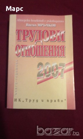 ТРУДОВИ ОТНОШЕНИЯ 2007, снимка 7 - Специализирана литература - 14267928