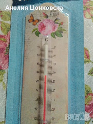 Метален термометър винтидж стил, снимка 1 - Декорация за дома - 22294353
