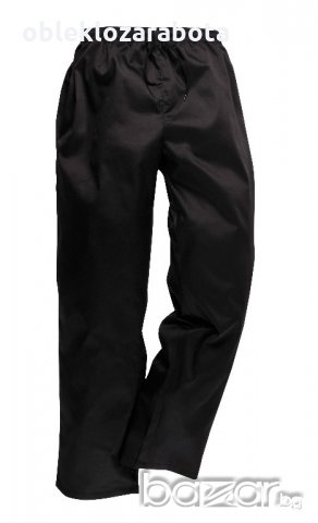 Черен готварски панталон С070, снимка 1 - Панталони - 21088018