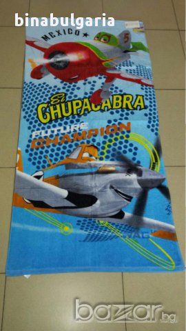 Детски хавлиени кърпи за плаж или за баня модел " Самолети " "Planes ", снимка 4 - За банята - 14614188