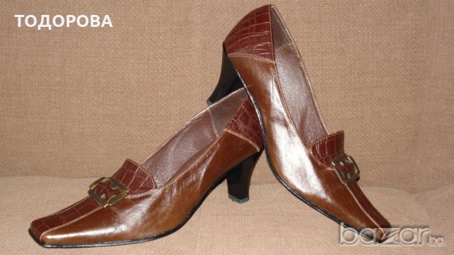 Дамски обувки естествена кожа, снимка 1 - Дамски ежедневни обувки - 18479490