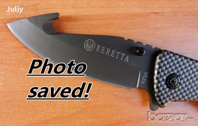 Сгъваем нож  Beretta X23A /полуавтоматичен/, снимка 3 - Ножове - 19572363