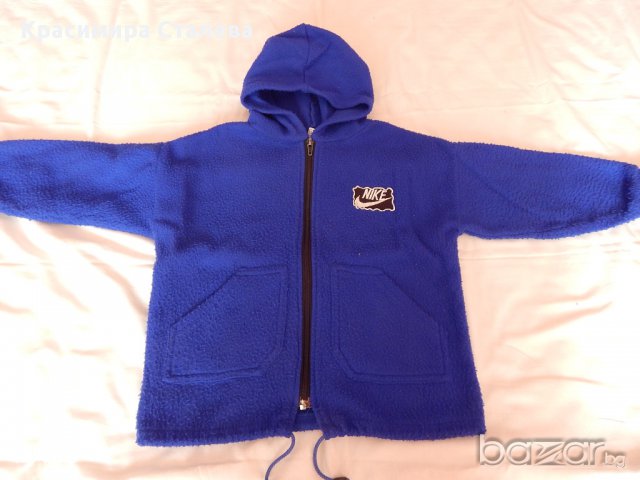 Синьо поларено яке-5 год., снимка 1 - Детски якета и елеци - 15252712