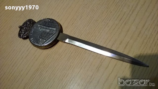 El parado-нож за колекция-21/5см-внос швеицария, снимка 3 - Антикварни и старинни предмети - 15471076