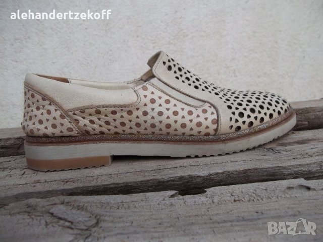 Дамски резани обувки от естествена кожа , снимка 11 - Дамски ежедневни обувки - 25692681