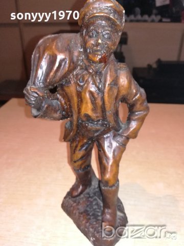 ретро фигура-човек с торба-25х13х13см-внос швеицария, снимка 11 - Колекции - 20759642