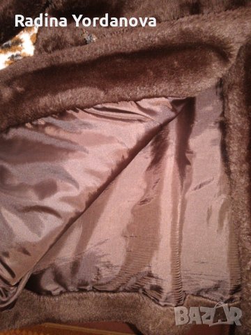 Палтенце в тъмно кафяво., снимка 3 - Палта, манта - 25520696