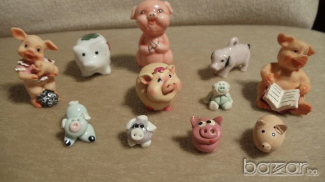 Фигурки миниатюрни прасенца, снимка 6 - Колекции - 19344977