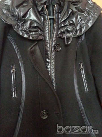 Дамско бутиково палто черно, снимка 3 - Палта, манта - 16019891