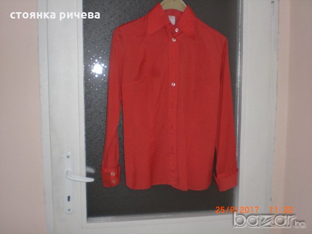продавам дамска блуза-риза с дълъг ръкав, снимка 1 - Блузи с дълъг ръкав и пуловери - 19399398