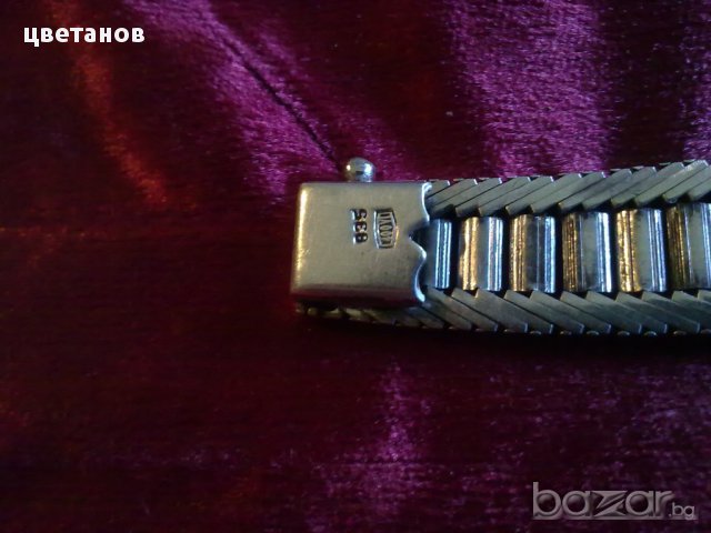 стара сребърна гривна с рубини и 18 к.злато, снимка 7 - Антикварни и старинни предмети - 16432046