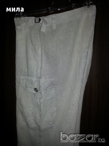 Спортно елегантен ленен панталон, снимка 3 - Панталони - 15797104