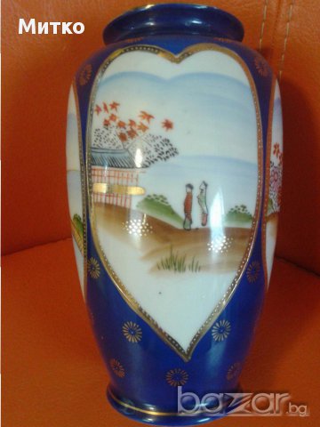 Ваза стара и уникална маркирана - порцелан , снимка 3 - Вази - 14276965