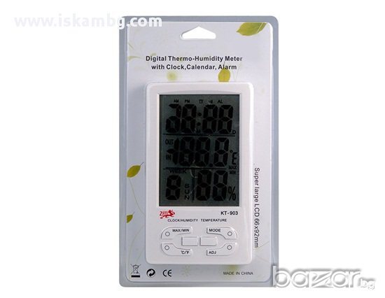 Мултифункционален часовник с температура и влагомер, снимка 6 - Други - 13299402