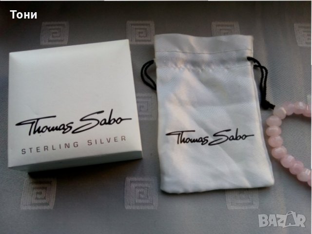 Гривна от розов кварц Thomas Sabo и розова перла Thomas Sabo, снимка 8 - Гривни - 25842512
