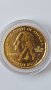 State Quarter 25 cents GOLDEN PLATED 2000-D VIRGINIA 1788 UNC, снимка 2