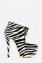 Ликвидация! Високи обувки с животински принт зебра ZEBRA-Z028, снимка 2