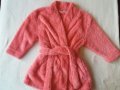 Плюшен детски халат в розово размер 104/110, снимка 2