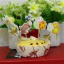 24 бр топери клечки Великденски яйца пате заек за мъфини декорация рожден ден парти