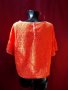 Оранжева непрозрачна блуза с дантела ХЛ, снимка 3