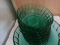 Стъклени купи цветно зелено стъклостъкло , снимка 13