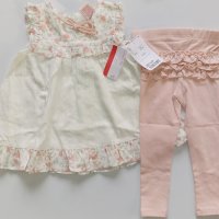 Бебешки комплект за момиче, размер 80 см, 9-12 месеца, снимка 1 - Комплекти за бебе - 24364492