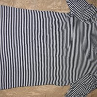 Блуза на рае в бяло и тъмно синьо, снимка 4 - Тениски - 22138274