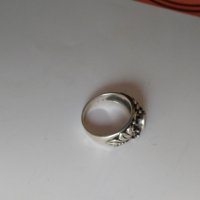 Красив сребърен пръстен с тюркоаз, снимка 4 - Пръстени - 25080067