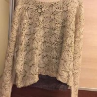 Fetish / фетиш блуза с дантела л размер, снимка 2 - Блузи с дълъг ръкав и пуловери - 19491402