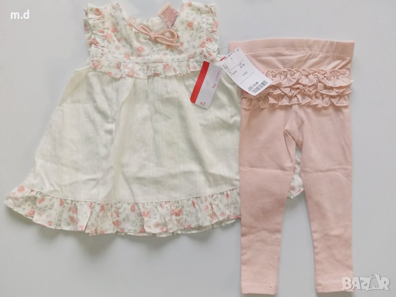 Бебешки комплект за момиче, размер 80 см, 9-12 месеца, снимка 1