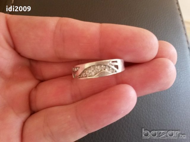 Сребърен пръстен- италианска бижутерия
