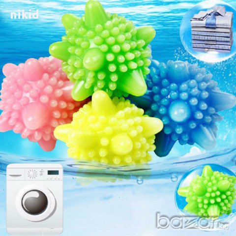 чисто и меко пране с мини топки за сушилня 2 бр топка за пране / пералня PVC , снимка 1 - Други стоки за дома - 16424306