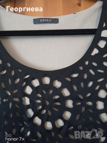 Нова черна рокля Есприт, Esprit , размер М, снимка 3 - Рокли - 23064971