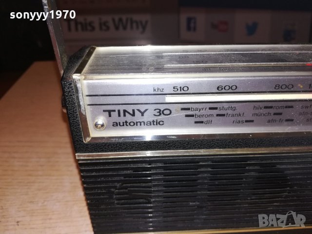 itt schaub-lorenz tiny 30-ретро колекция-внос швеицария, снимка 5 - Ресийвъри, усилватели, смесителни пултове - 21516249