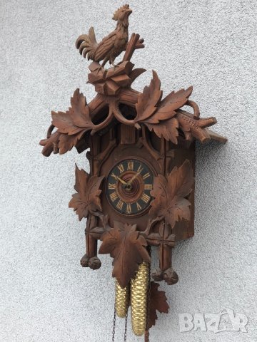 Стенен часовник кукувица Black Forest/Шварцвалд, снимка 7 - Антикварни и старинни предмети - 13569799